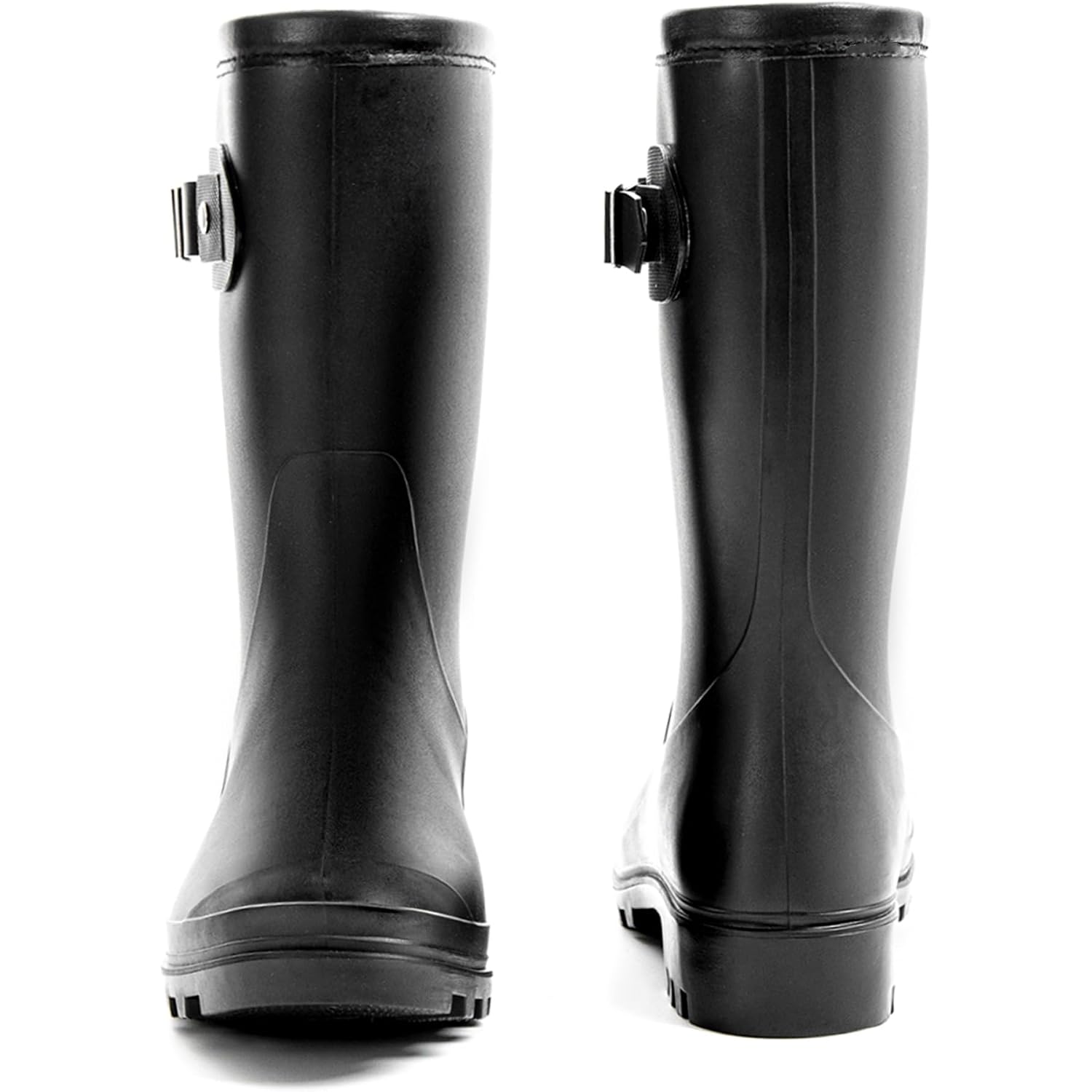 Women'S Mid Calf Rain Boots Waterproof Fashion Garden Shoes Anti-Slipping Rainboots For Women Comfortable Insole Light Rain Shoes
