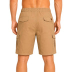 Men'S Cargo Shorts With Stretch Waist, Multiple Pockets & Quick-Dry, Lightweight Casual Hiking Work Shorts