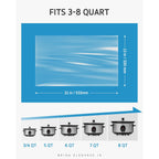 Syntus Crock Pot Liners, 20 Count 13" x 21" Large Size Slow Cooker Liners Fits 3-8 Quart Pots, Disposable Cooking Bags Suitable for Oval & Round & Retangular Crock Pot