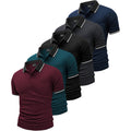 Geek Lighting Men'S Polo Shirts With Pocket 5 Pack