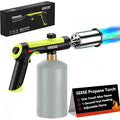 Powerful Propane Torch Gun,Kitchen Cooking Torch With One-Touch Max Fire, Charcoal Lighter With A Safety Lock, Adjustable Blow Torch For Sous Vide, Bbq, Campfire, Fireplace(Tank Not Included)