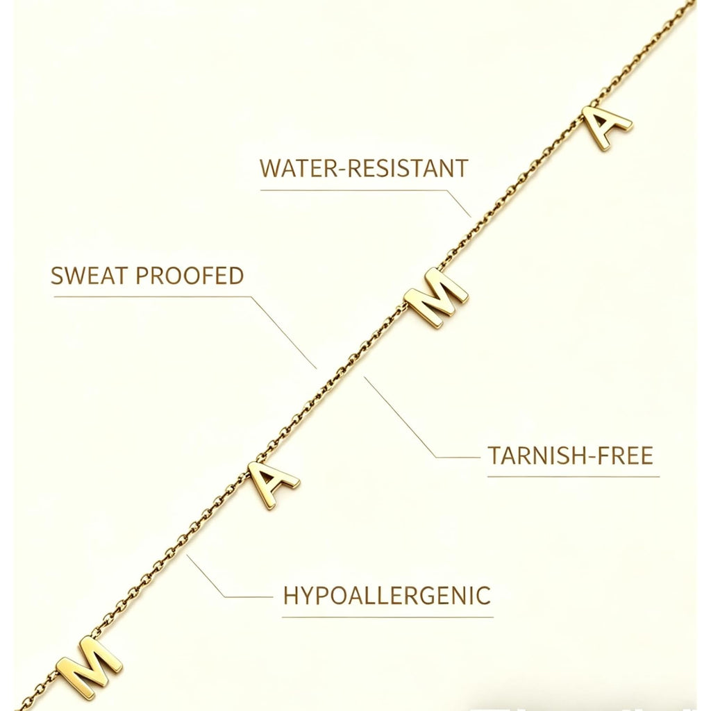 Mama Necklace for Women, 14K Gold Plated Dainty Mom Necklace Non Tarnish Jewelry for Mama, Mother Gifts for New Mom, First Time Mommy Gifts