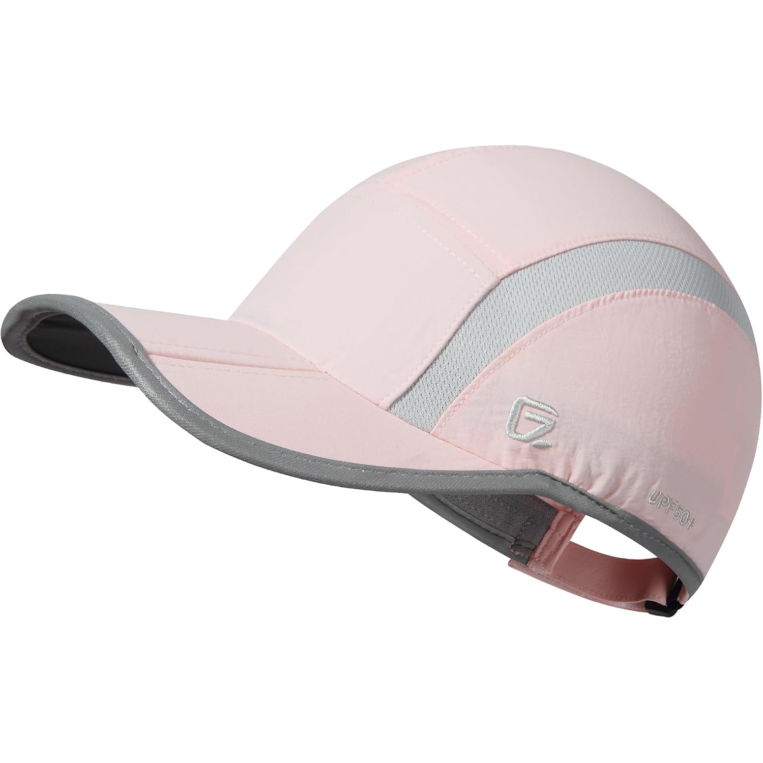 GADIEMKENSD Reflective Folding Outdoor Hat Unstructured Design UPF 50+ Sun Protection Sport Hats for Womens and Mens Light Pink