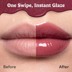 Colorgram Fruity Glass Tint Deep Glaze 03 Fig Compote I Korean Makeup Ultimate Sugar-Coated Glow And Non-Stickty Lightweight Finish I High-Shine Glossy I Korean Lip I Summer Make Up