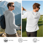 Hovsiyla 5 Pack Men'S Fishing Shirts Long Sleeve Upf Sun Protection Hoodie Lightweight Hiking Running Swimming Athletic Shirt