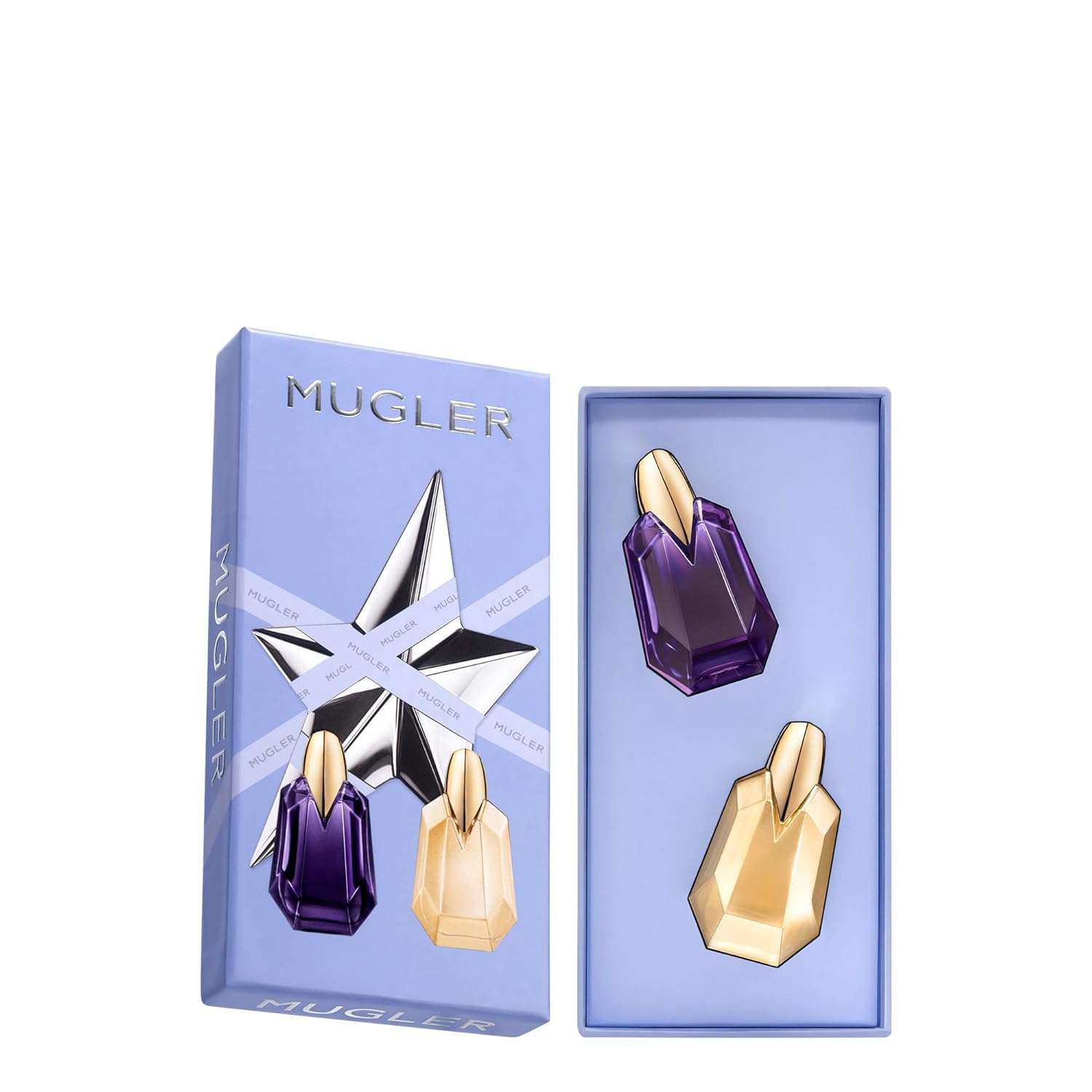Mugler Alien & Alien Goddess - Women's Fragrance Mini Gift Set - Floral & Woody - Travel Size, 0.2 Fl Oz Each