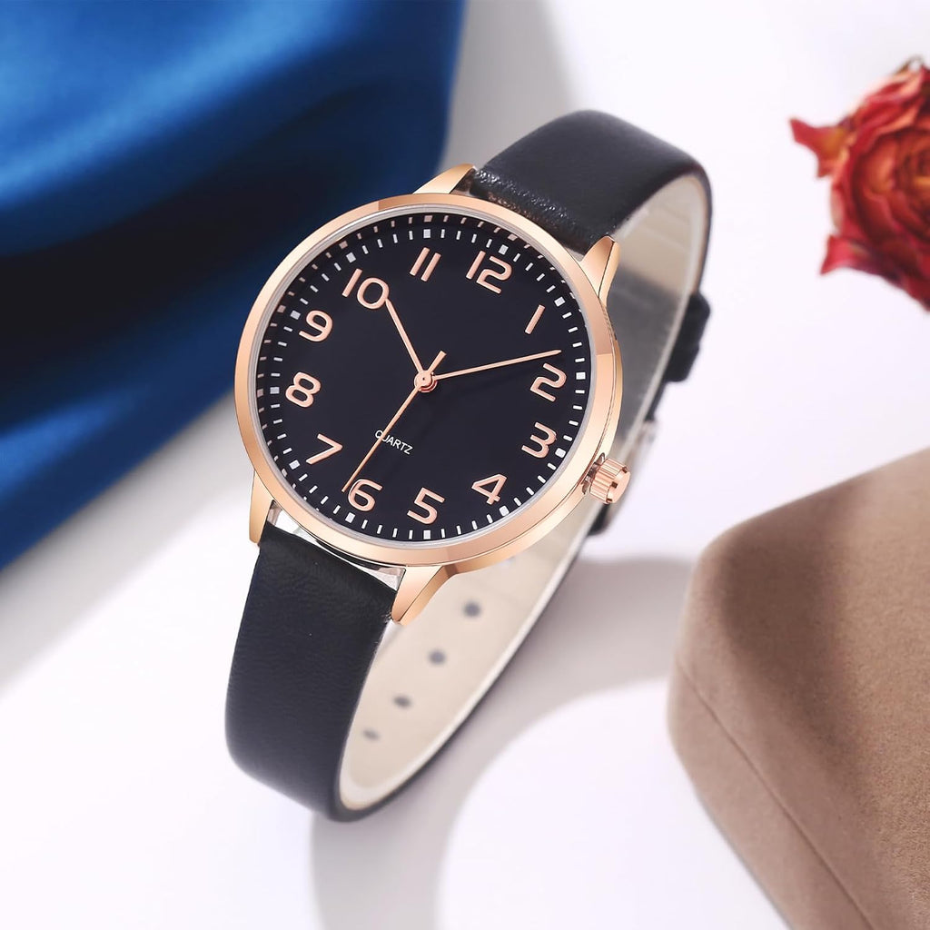 Ibso Women Watches Leather Mesh Strap Round Case Analog Fashion Ladies Wrist Watches
