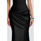 Memoriesea Women'S One Shoulder Pleated Formal Wedding Maxi Dress | Formal, Evening Gown