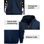Tactical Hoodies For Men Quater Zip Up Pullover Sweatshirt Casual Workout Mens Hoodies With Pockets