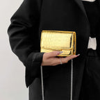 Sightor Silver Mini Crossbody Bag For Women, Pu Leather Small Evening Purse, Dressy Clutch Handbag For Nightclub Parties