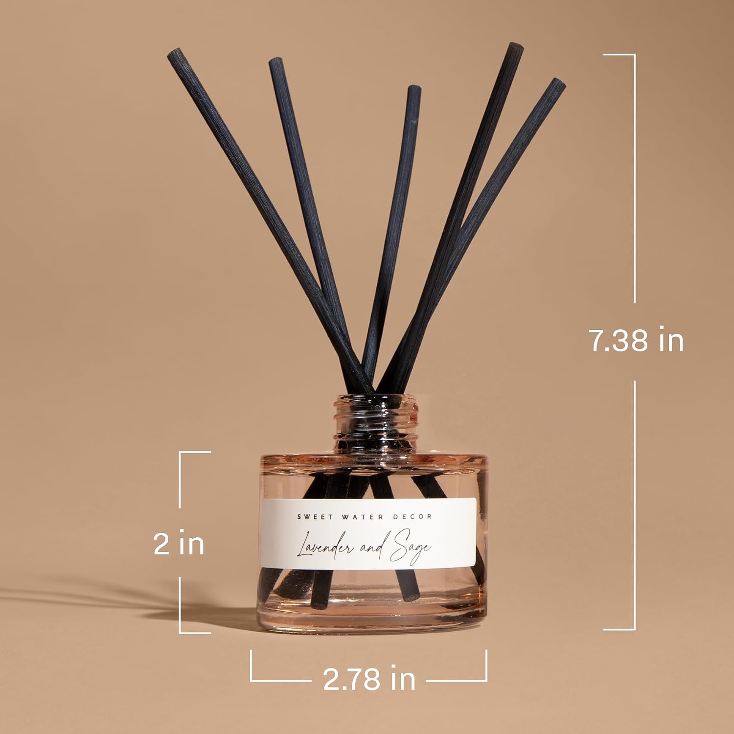 Sweet Water Decor Luxury Getaway Reed Diffuser – Hotel Scent Diffuser With Long-Lasting Premium Fragrance Of Leather, Iris, Sandalwood For 4 Months – Ideal For Home Decor