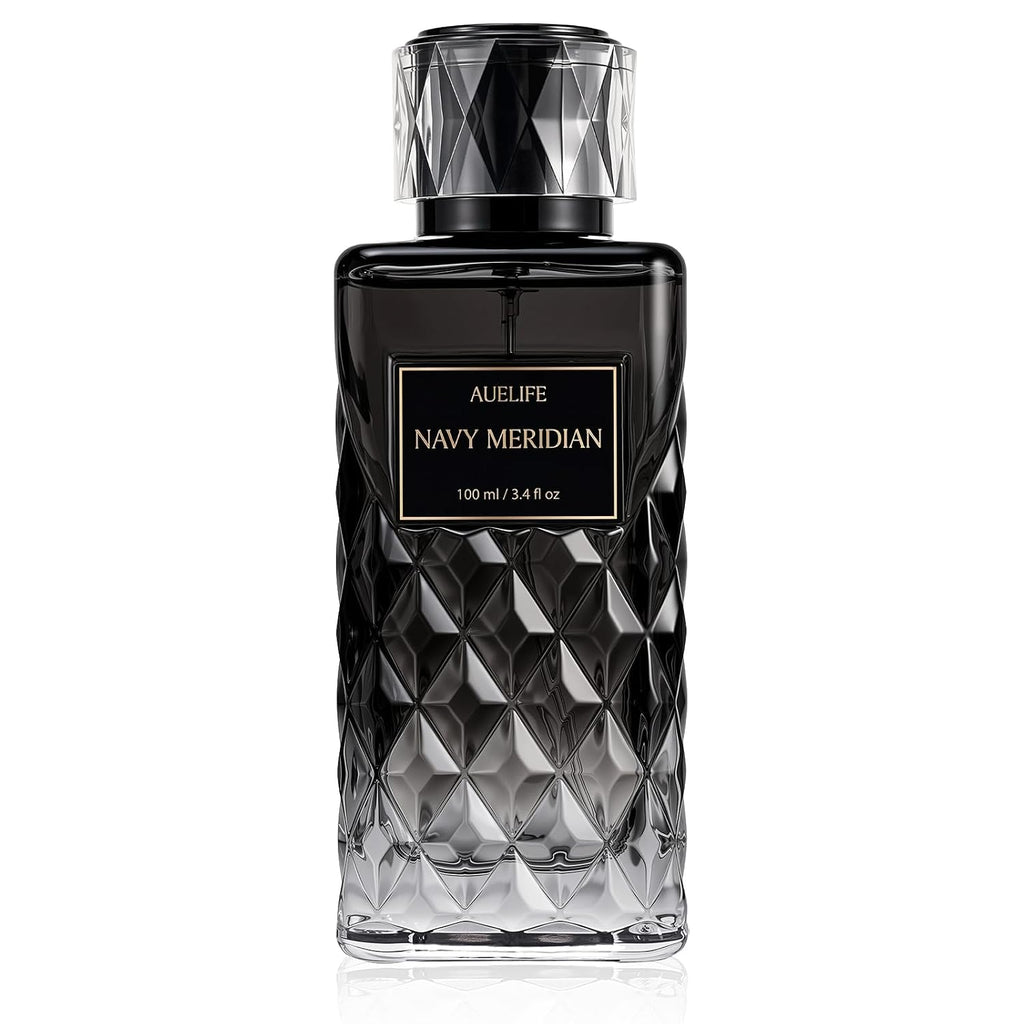 Cologne For Men, Alcohol-Free Long Lasting Perfume Fragrance, Fresh Lemon Citrus & Marine Scent With Cedar, Patchouli & Musk, 100Ml / 3.4 Fl Oz, Daily Wear, Father’S Day Gift (Navy Meridian)