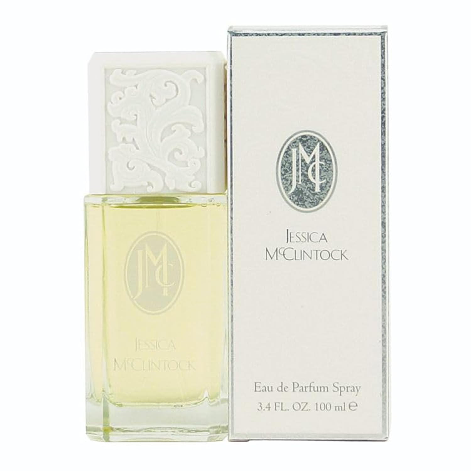 Jessica McClintock Eau De Parfum Spray for Women, 3.4 oz - Fruity Floral Fragrance with Citrus, Ylang Ylang, Rose, Jasmine & Musk, Long-Lasting Romantic Scent