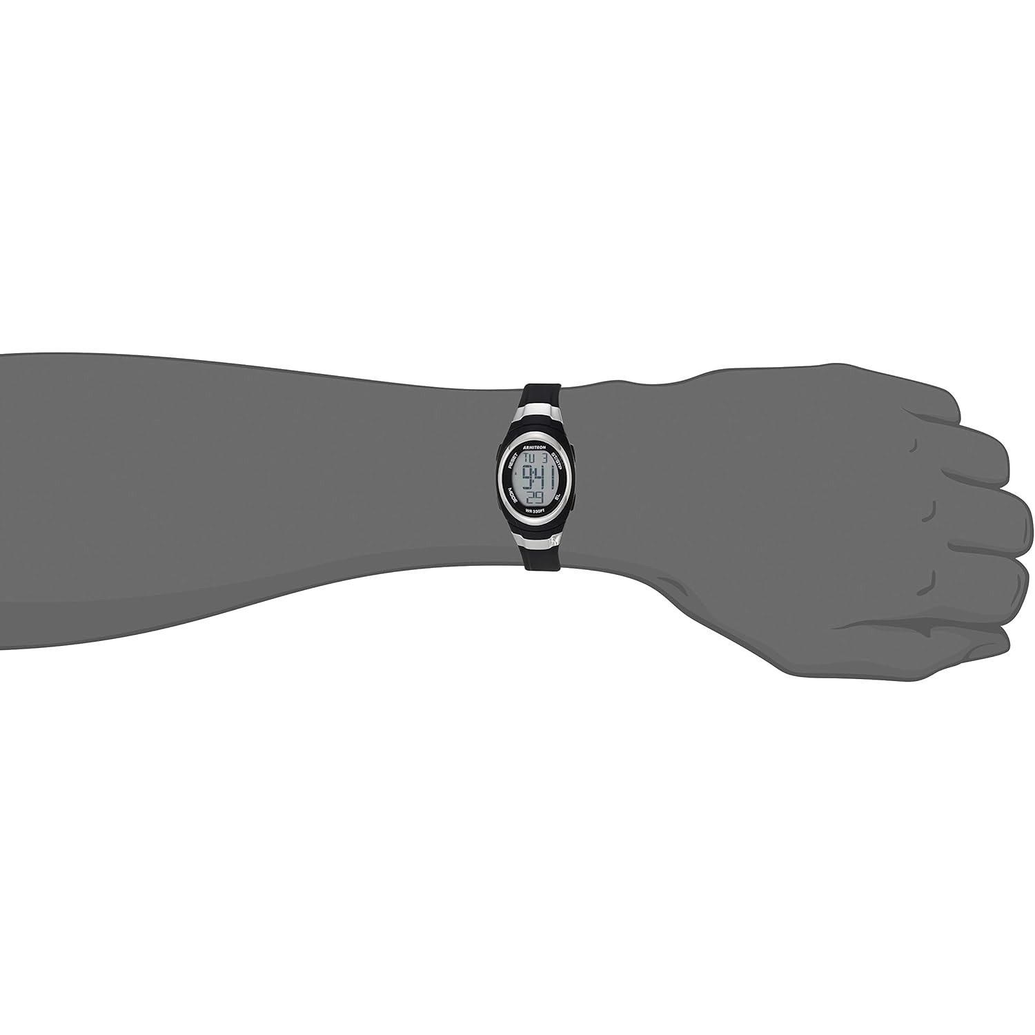 Armitron Sport Women's Digital Chronograph Resin Strap Watch, 45/7034