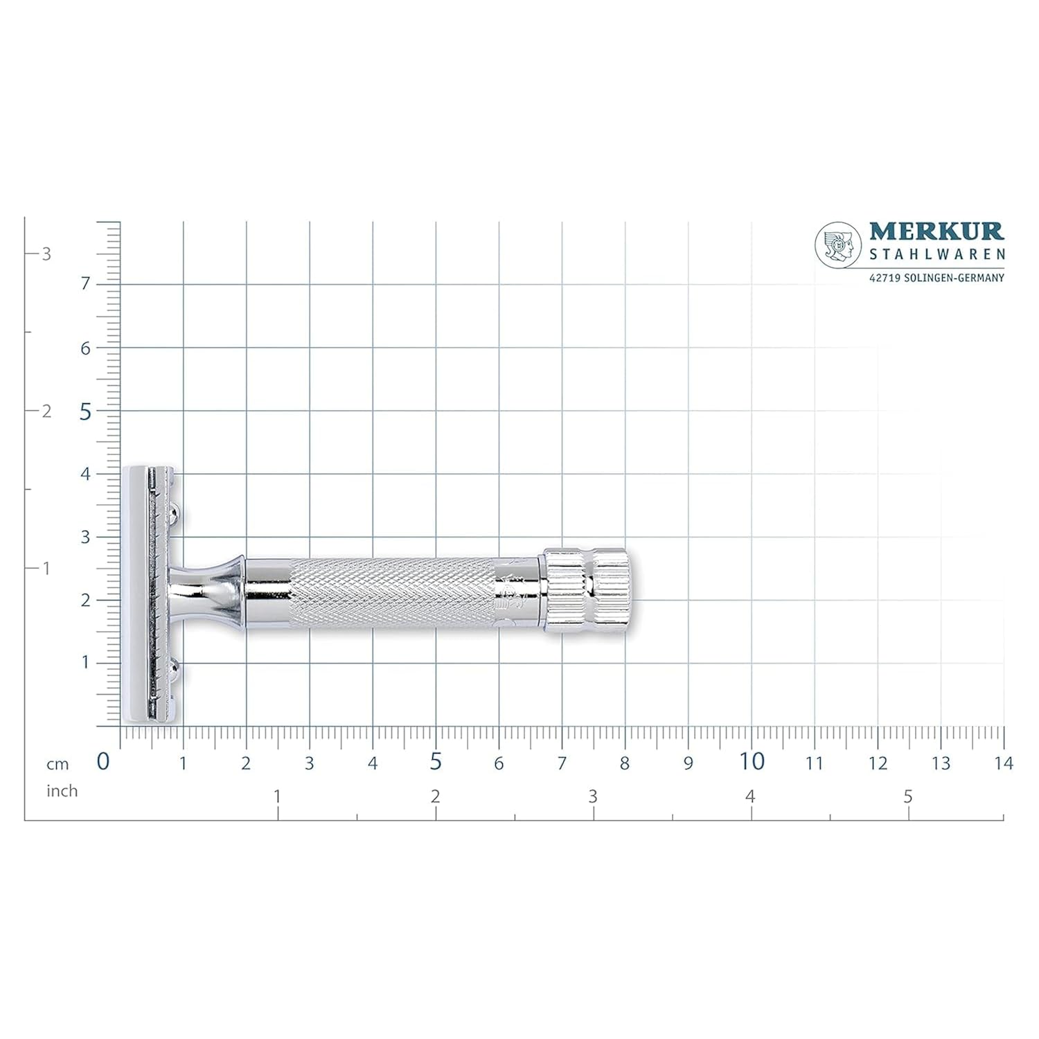 Merkur Mk34c Double Edge Razor with Heavy Duty Short Handle
