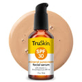 Truskin Sunscreen Serum For Face - Spf 30 Universal Tinted Mineral Sunscreen Face Serum With Zinc Oxide - Sheer, Lightweight Finish With Vitamin C, Hyaluronic Acid, Ceramides & Niacinamide, 1 Fl Oz