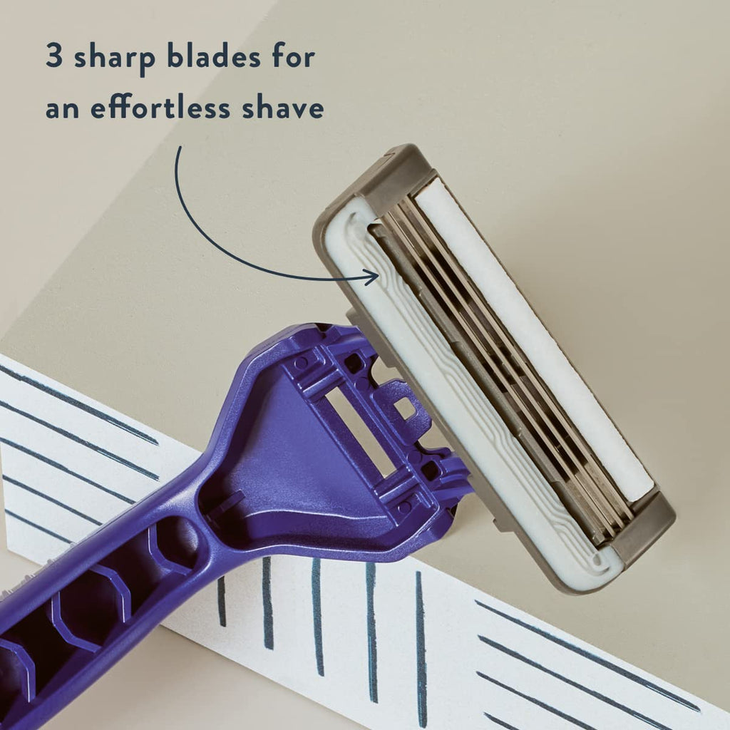 Harry's Disposable Razors for Men - 10 Count - 3-Blade Men's Razors for Travel and On-the-Go Convenience