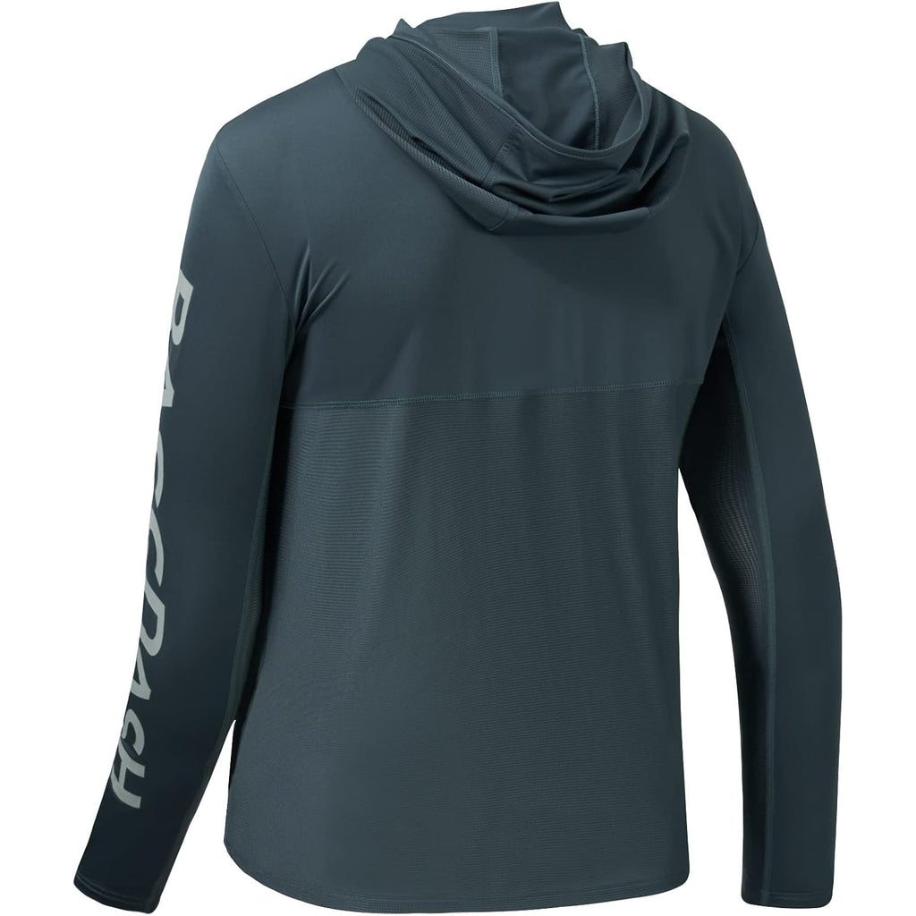 Bassdash Upf 50+ Men’S Uv Sun Protection Long Sleeve Performance Fishing Hoodie Hooded Shirts