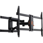 Echogear Full Motion Articulating Tv Wall Mount Bracket For Tvs Up To 82" - Smooth Extension, Swivel, & Tilt - Wall Template For Easy Install - Centers & Levels After Mounting Plus Hides Your Cables