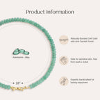 NLIEO Rainbow Colorful Gemstone Beaded Choker Necklace for Women 14K Gold Bow Birthstone Beads Chokers 18inches