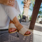 Olukai Kipe'A Pono Women'S Leather Slide Sandal, Full-Grain Leather, Contoured Comfort Footbed, All-Day Arch Support, Wet Grip Traction