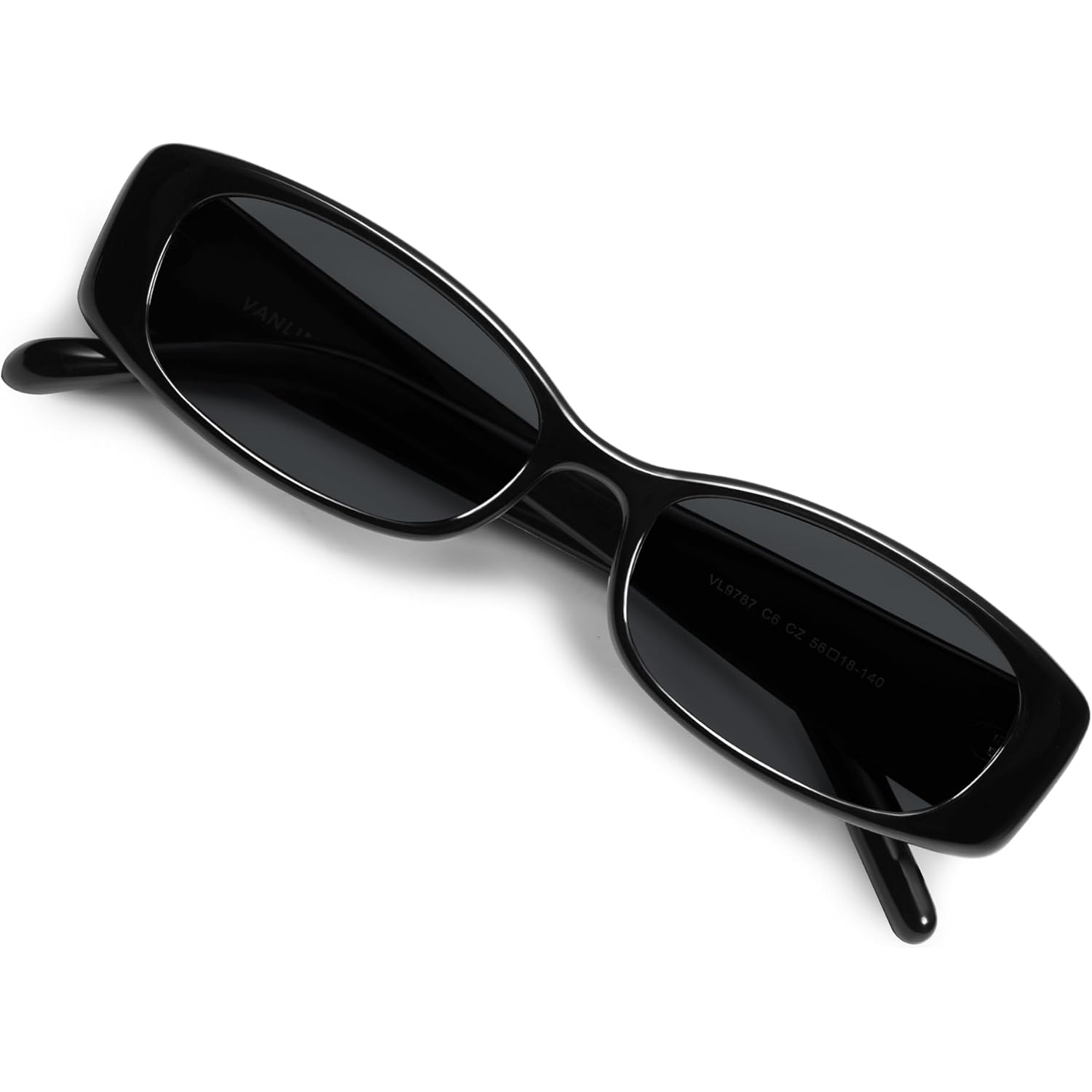 VANLINKER Trendy Small Polarized Rectangle Sunglasses for Women Men Retro 90s Shades VL9787