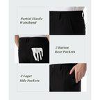 Six Islands Men'S Golf Hybrid Shorts 9 Inch Inseam With Pockets Quick Dry Stretch Flat Front Casual Work Dress Shorts For Men