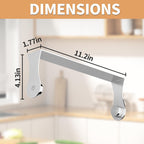 Paper Towel Holder Under Cabinet, Wall Mount Paper Towel Holder For Kitchen Bathroom, Stainless Steel, Adhesive Or Screws, Silver