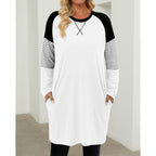Women's Short Sleeve Tunic Tops Summer for Leggings Casual Long Tunics with Pockets T Shirts