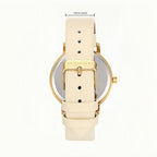 Maxi Crystal Womens Watch - Interchangeable Genuine Leather Band - Large Easy To Read Watch With Second Hand For Women, Nurses, Teachers Moms
