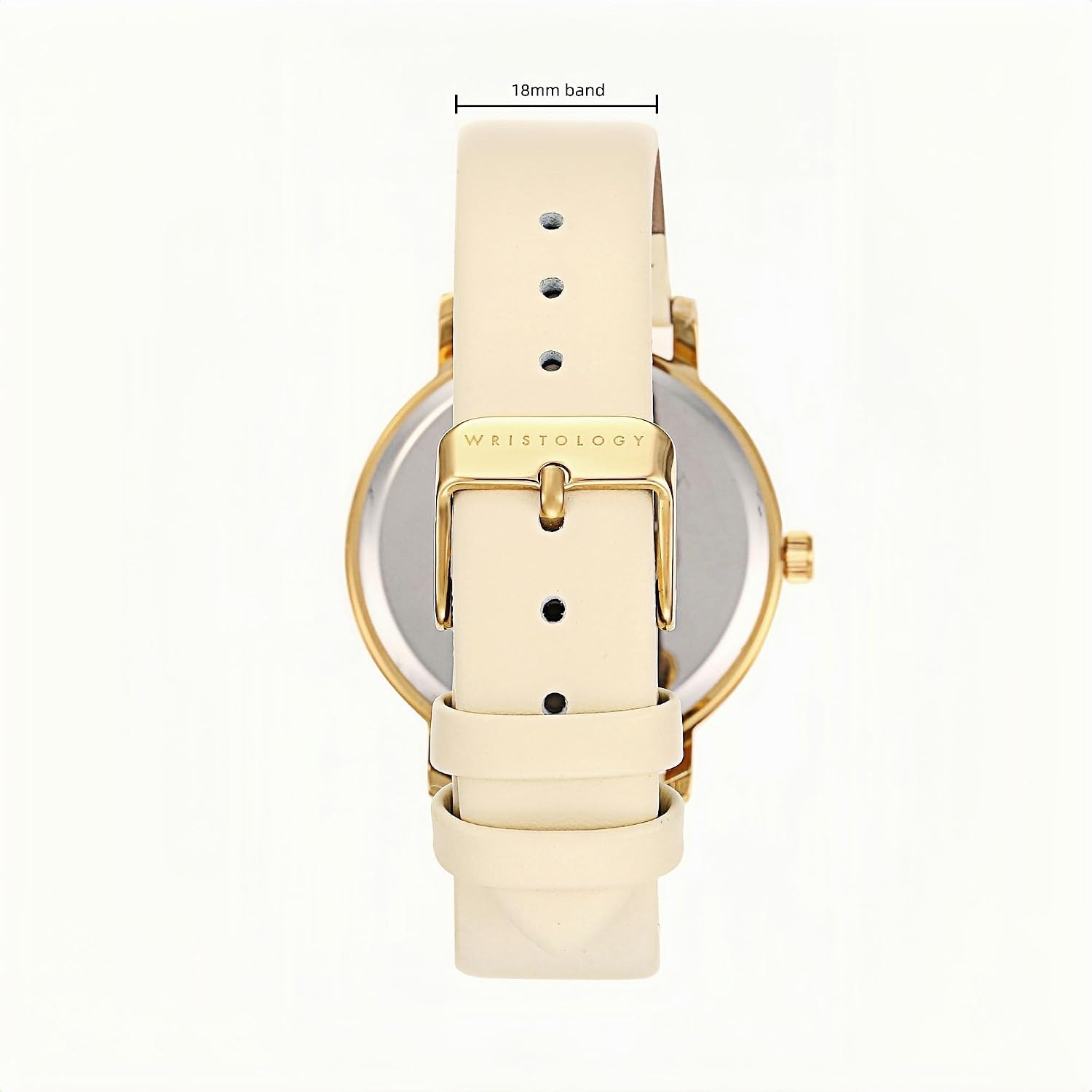 Maxi Crystal Womens Watch - Interchangeable Genuine Leather Band - Large Easy To Read Watch With Second Hand For Women, Nurses, Teachers Moms