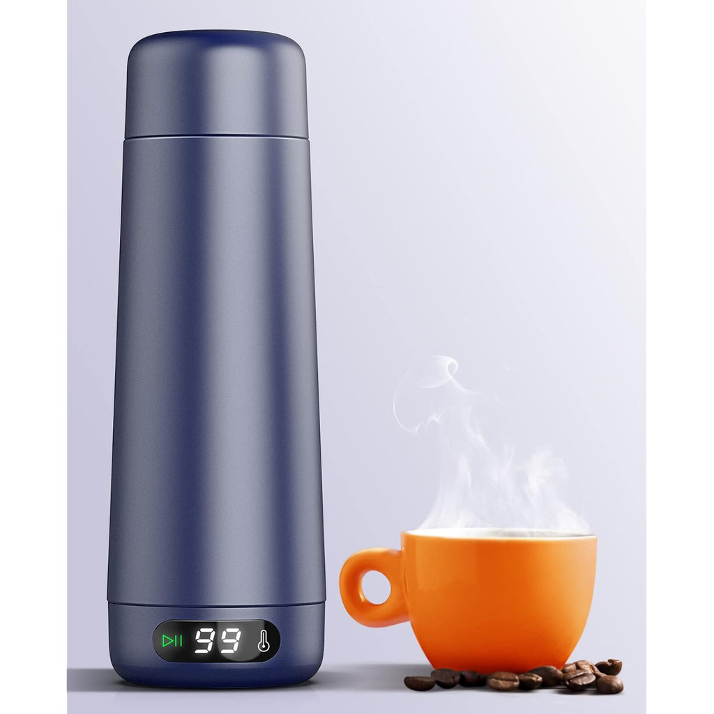 Nicewell Portable Electric Kettle For Travel Global Use 110-240V | Dual Voltage, 316 Stainless Steel, 6 Temp Presets, Lcd Display, 370Ml, Fast Boil, Auto Shut-Off, Keep Warm, Lightweight