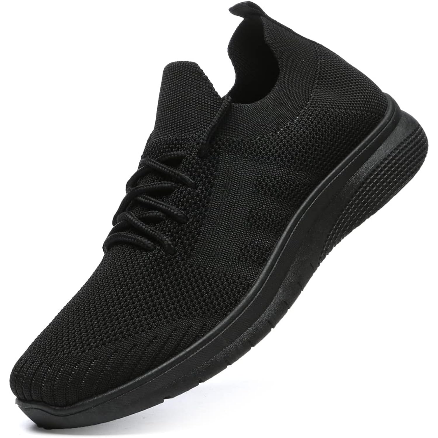Bernal Black Sneakers For Women Walking Shoes Non Slip Lightweight Casual Breathable Tennis Shoes Work Travel
