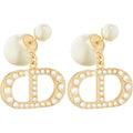 18K Gold Plated Copper Pearl Earrings Non Allergenic Birthday Gift Baroque Exquisite Jewelry Shining And lustrous Earrings For Women