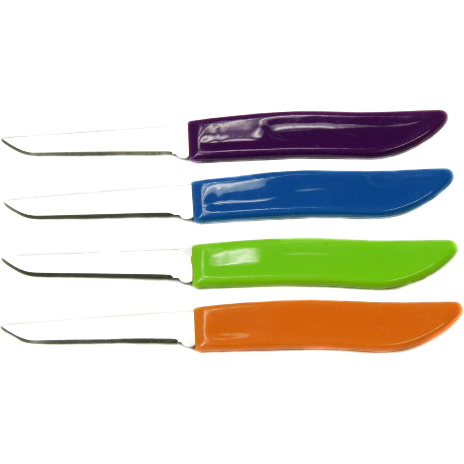 Chef Craft Select Paring Knife Set, 2.5 inch blade 6 inch in length 4 piece set, Assorted
