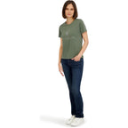 Spyder Women's Core Classic Logo Graphic Short Sleeve Tee T-Shirt Agave