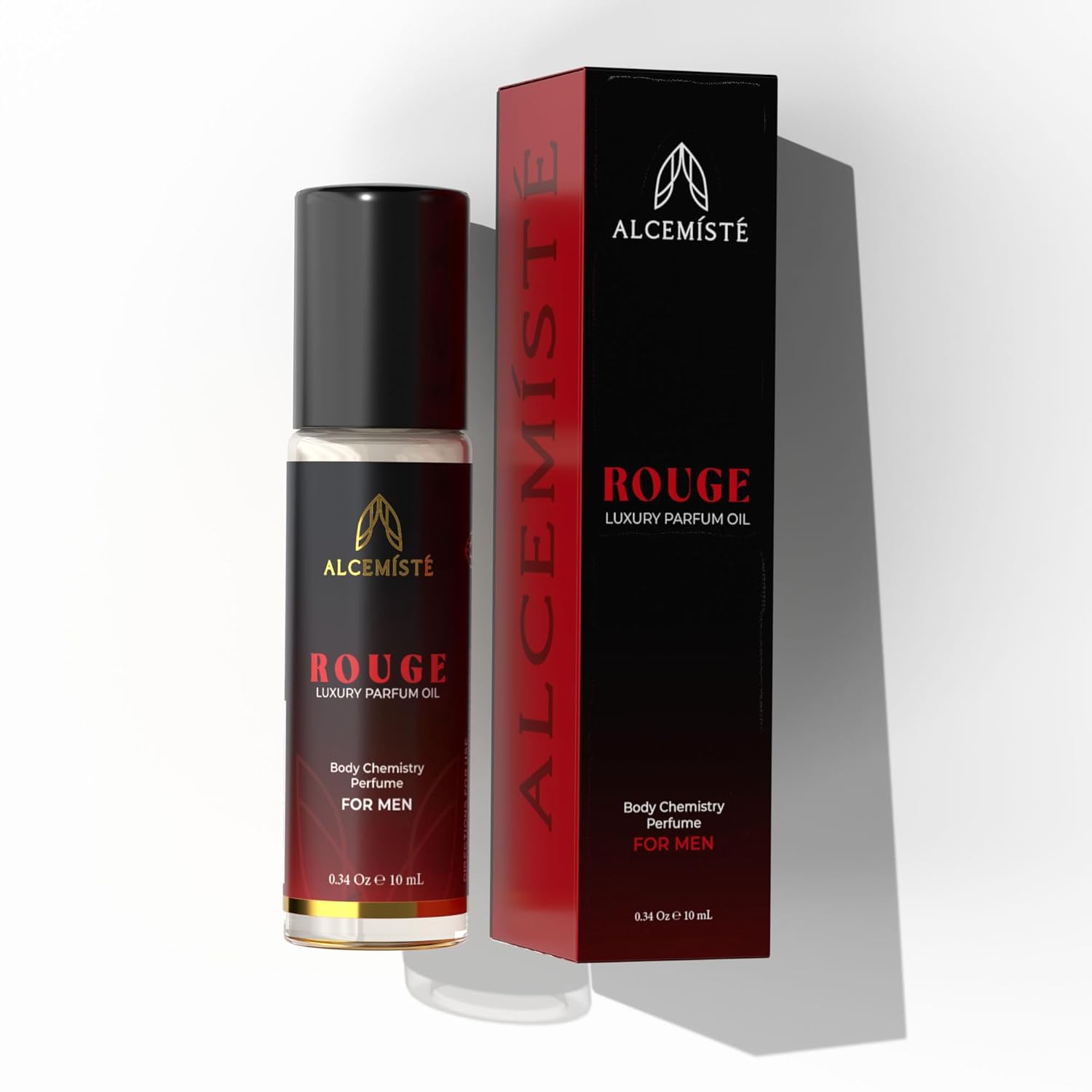 Premium Pheromone Cologne For Men - Body Chemistry Perfume For Men With Pheromones - Concentrated, Oil Based, Travel Size Formula - Long-Lasting Rich Amber, Wood and Musk Scent - 0.34 oz