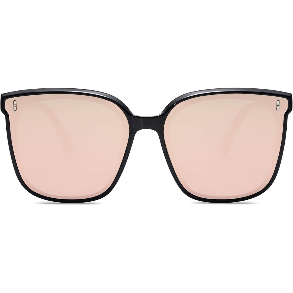 SOJOS Sunglasses for Women Men Vintage Style Shades SJ2157 Black/Pink