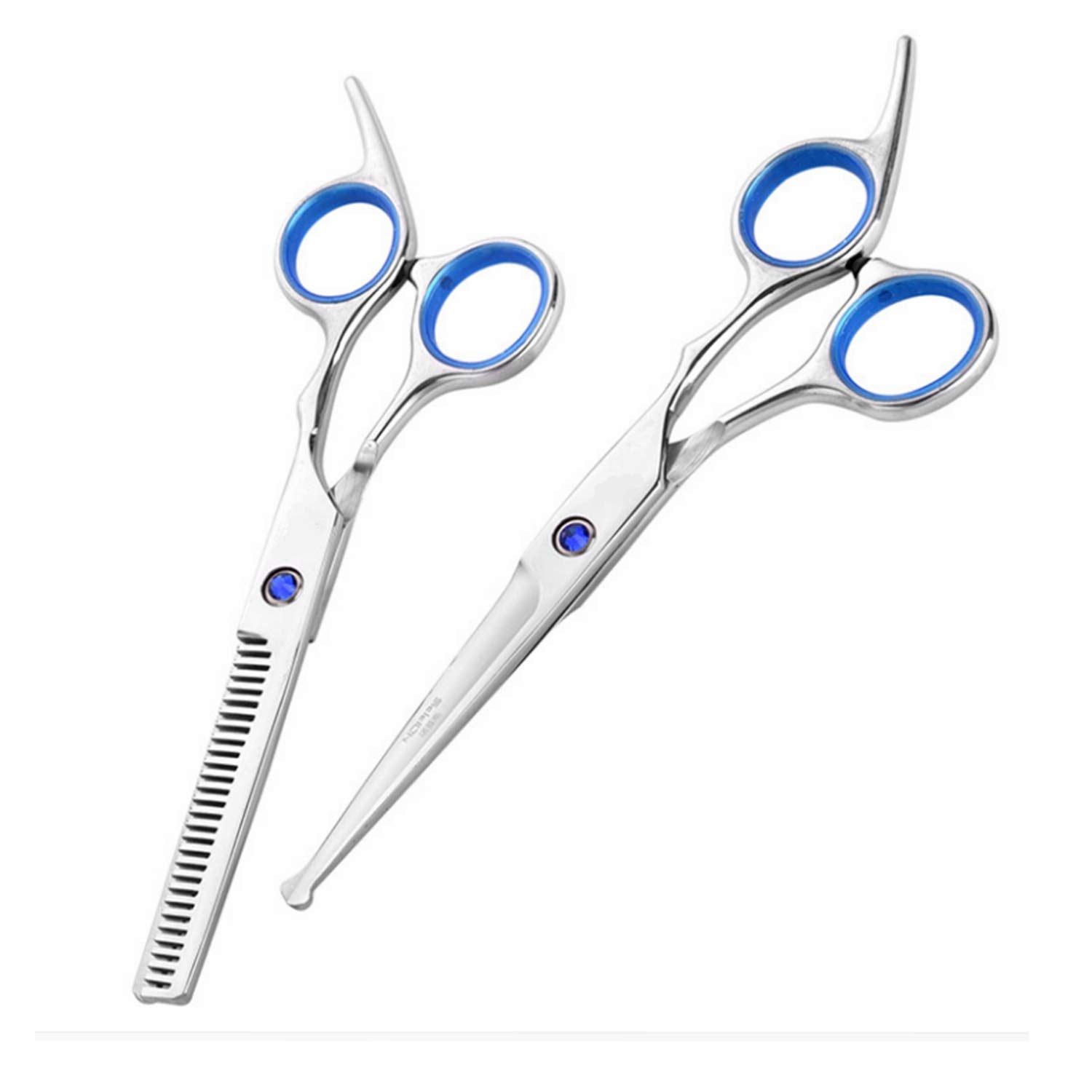 Baby Hair Cutting Scissors Set Professional Safety Round Tip Stainless Steel Hair Thinning Shears Bang Hair Scissor For Kids/Salon/Home