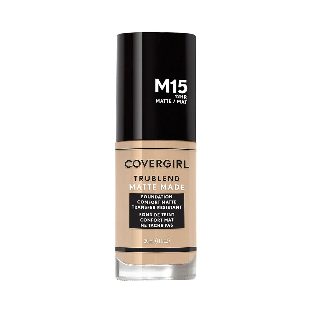 COVERGIRL TruBlend Matte Made Liquid Foundation, Buff Beige, 1 Fl Oz (Pack of 1)