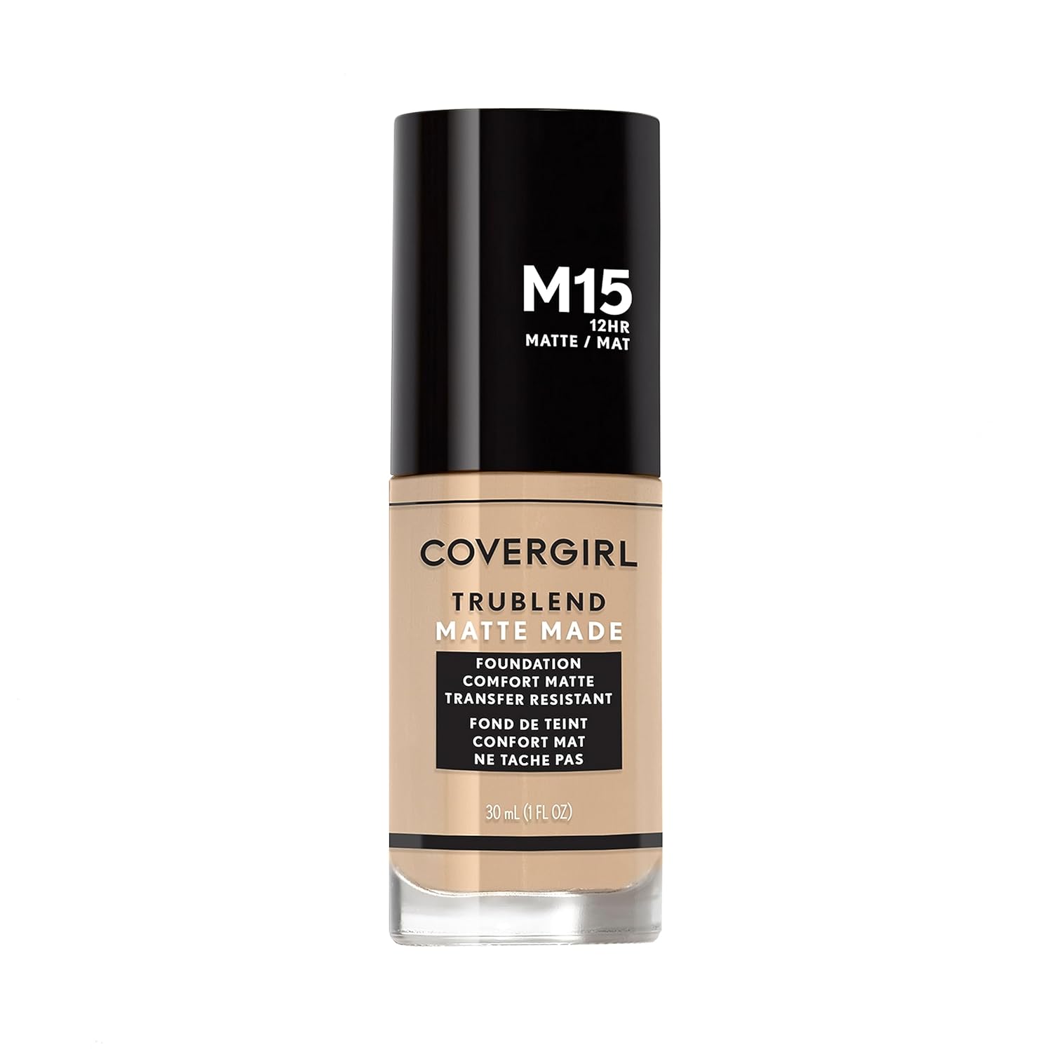 COVERGIRL TruBlend Matte Made Liquid Foundation, Buff Beige, 1 Fl Oz (Pack of 1)