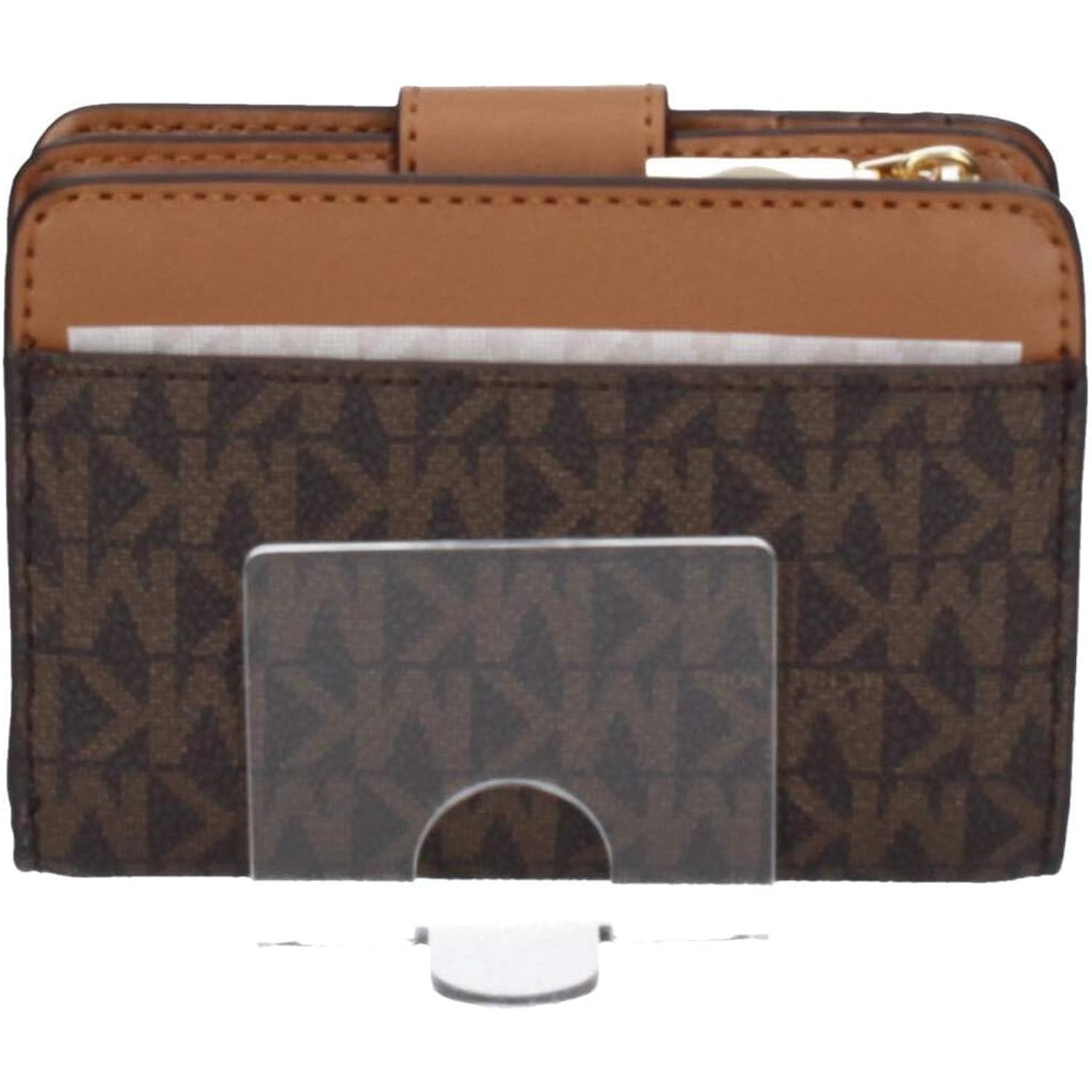 Michael Kors Women's Mk Charm Small Tab Compact Pocket Wallet