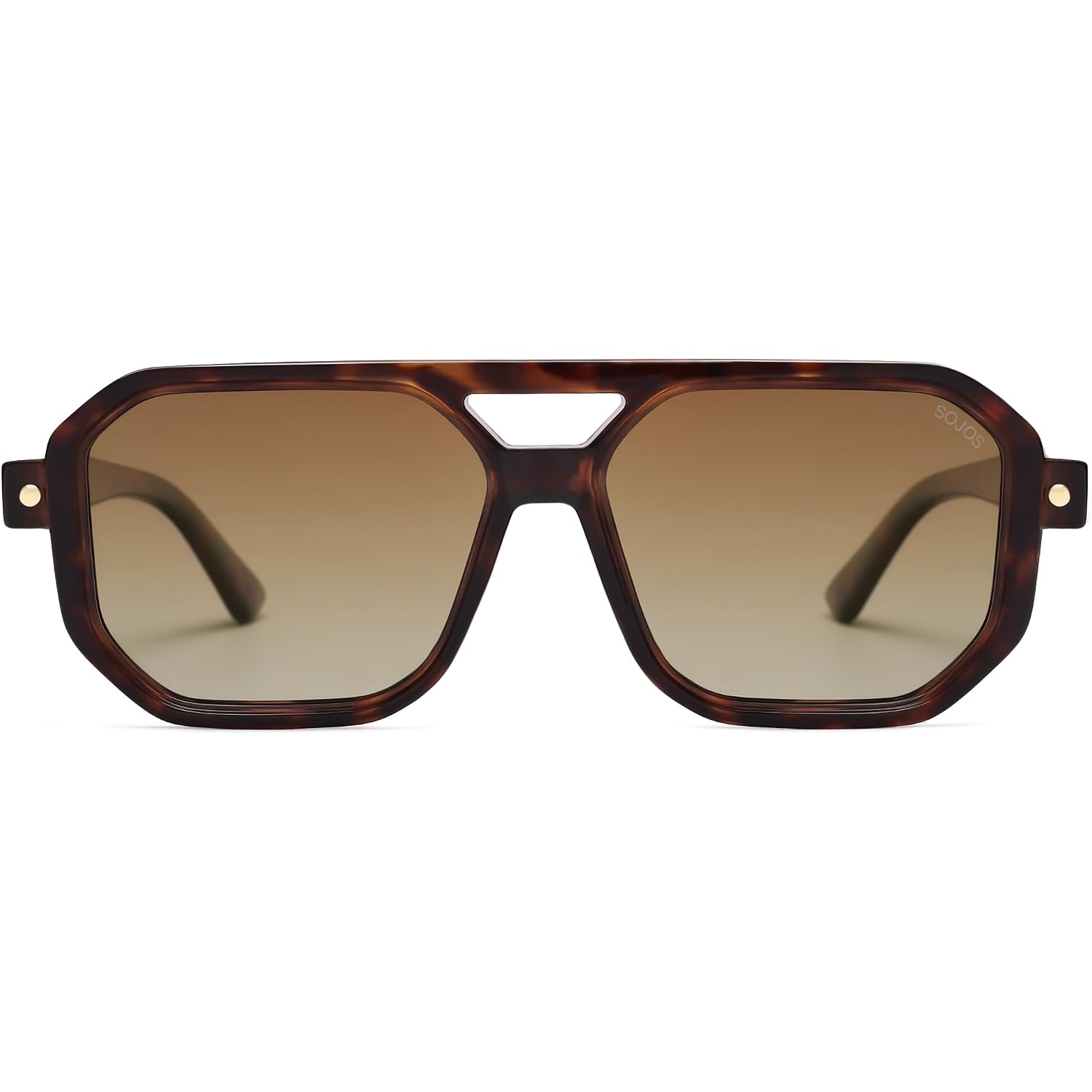 Sojos Retro Polarized Square Aviator Sunglasses For Women Men Vintage 70S Uv400 Protection Shade Sj2609