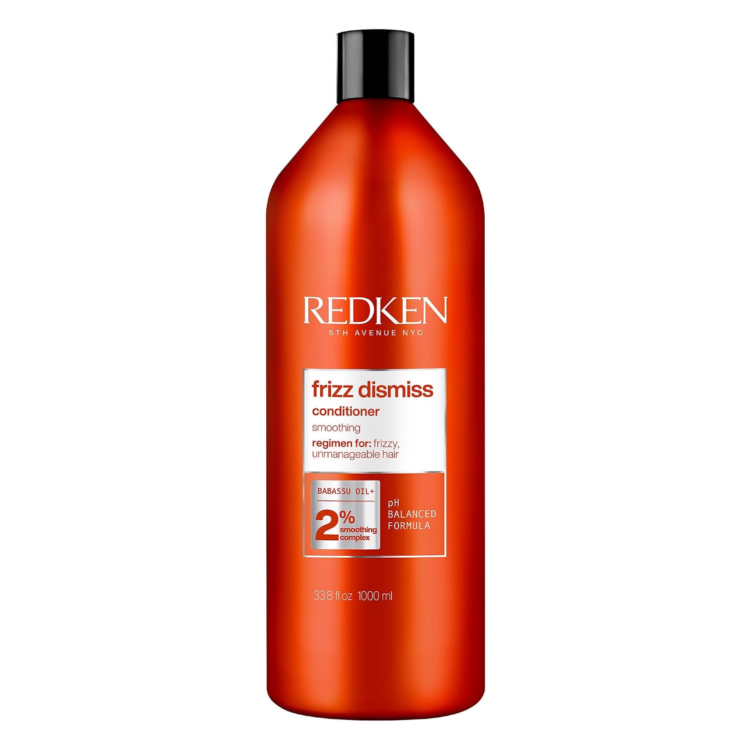 Redken Frizz Dismiss Conditioner - Frizz Control For All Hair Types, Moisturizes & Smoothes, Enhances Shine, With Babassu Oil