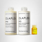 Olaplex Wash And Shine Hair Kit: No. 4, 5, 7, Shampoo & Conditioner Set | Cleanse, Hydrate, & Control Frizz Up To 72 Hours | Bonding Oil For Shine & Protect | For Coily, Curly, Straight, And Wavy