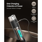 Maestri House Rechargeable Milk Frother With Stepless Speed Control, Lunafro Max Handheld Electric Foam Maker Waterproof Drink Mixer Foamer With Stand & Detachable Whisks For Lattes, Cappuccino