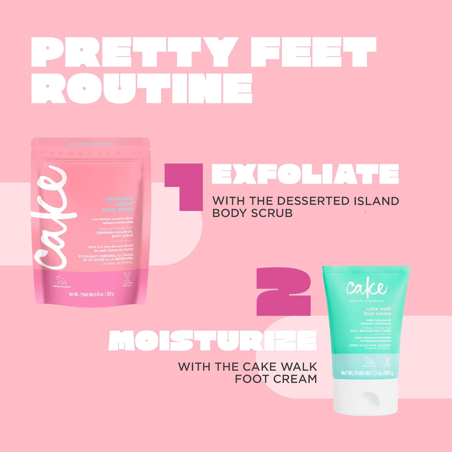 Cake Beauty Walk Triplemint Foot Crème, 3.5 Fluid Ounce