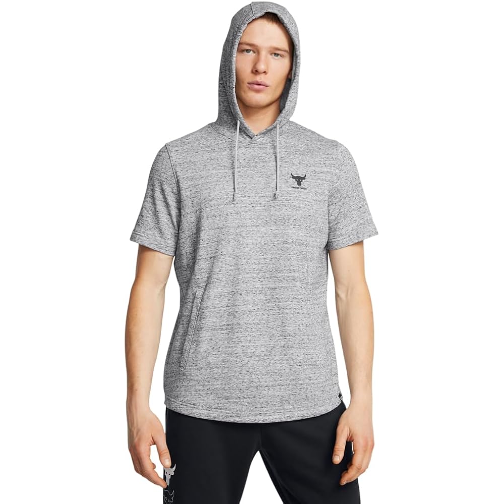 Under Armour Men'S Project Rock Payoff Short Sleeve Terry Hoodie