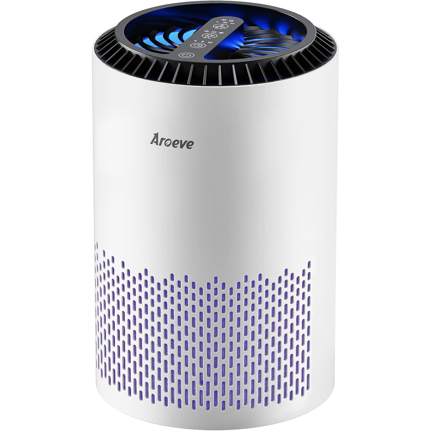 Aroeve Air Purifiers For Bedroom With Sleep Mode Speed Control-Mk01A(White) | Energy Star Efficiency, Meet Global Recycled Standard, 360-Degree Air Inlets, 22Db Noise Level, Aromatherapy Function