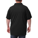 Men'S Big And Tall Polo Shirts Upf 50+ Casual Work Quick Dry Short Sleeve Collared Golf Shirt（Xl-8Xl）
